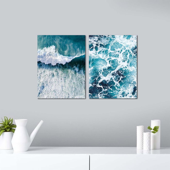 Wallity Cuadros Decorativos de MDF Multicolor (2 Piezas)